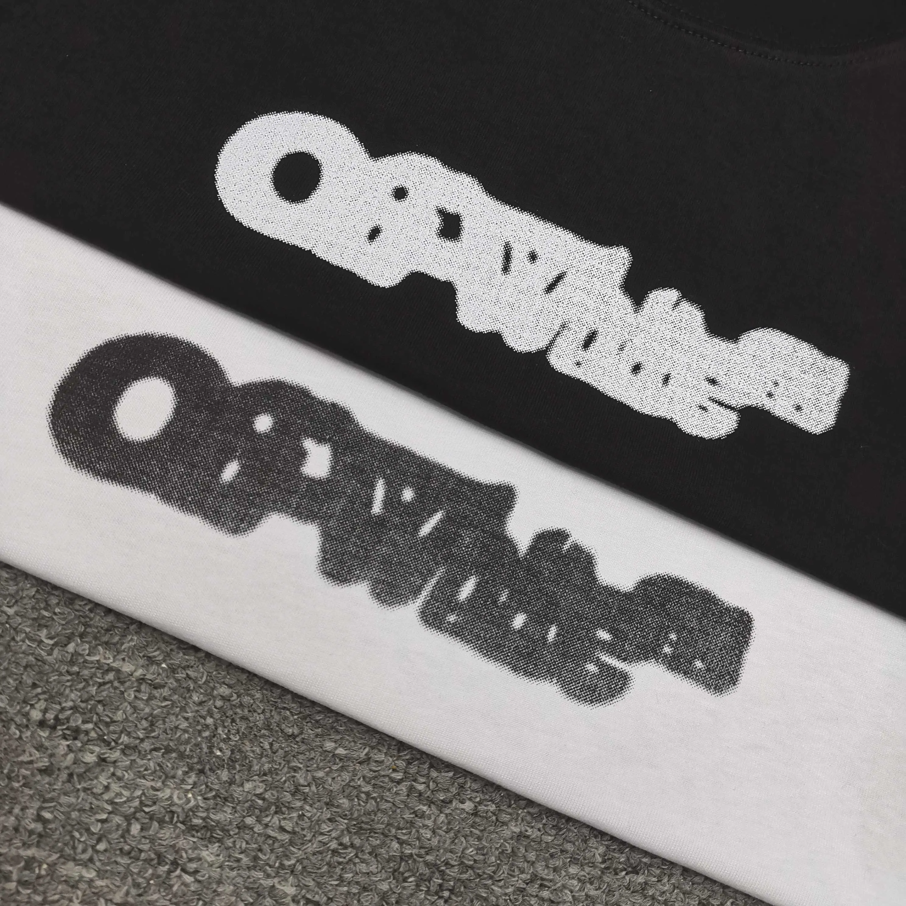 Top version ❤️off white new loose version short-sleeved T-shirt Size: S M L XL Color: Black White P240